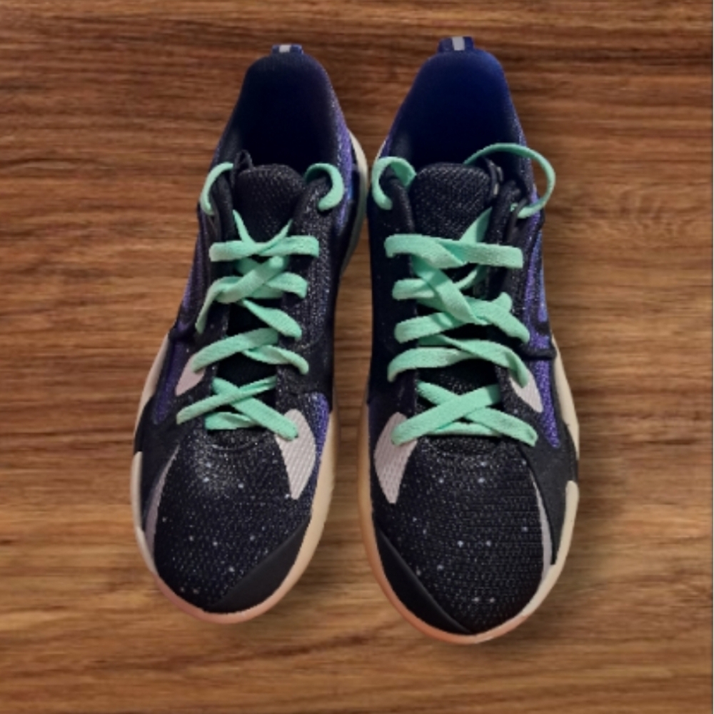 Puma Super Mario Men's  Navy and Teal Sneakers - Picture 2 of 9